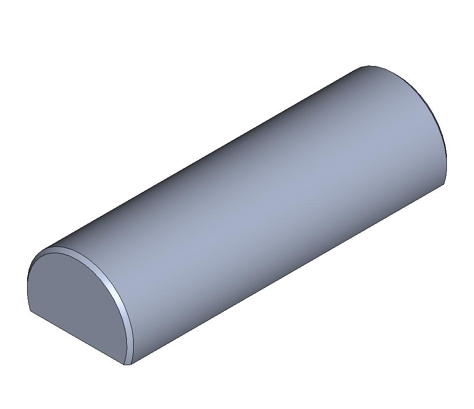 TRUNCATED AND RECESSED CYLINDER, STAINLESS STEEL, 1.000", ( 1" ), 25.4 MM